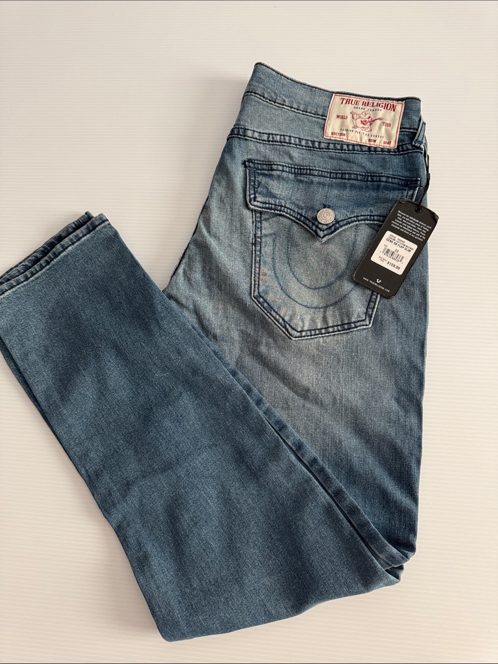 True Religion Men’s Medium Blue Slim Straight Jeans